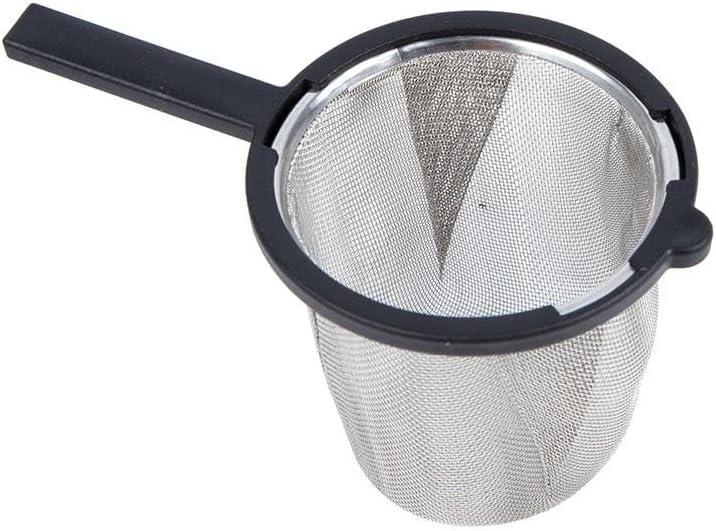 Daiso Deep Tea Strainer with Handle, Black - Image 2